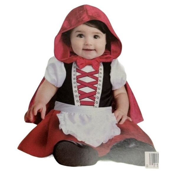 Infants' Baby Red Riding Hood Costume 6-12 Months Includes Dress & Cape - Picture 1 of 6